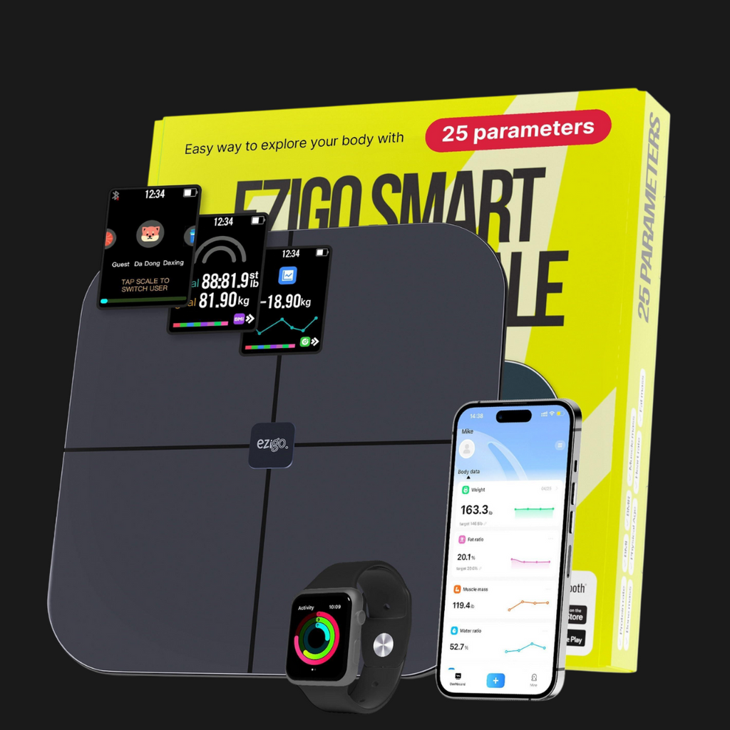 EziGo Smart Body Scale – 25 Health Metrics with Bluetooth ✅