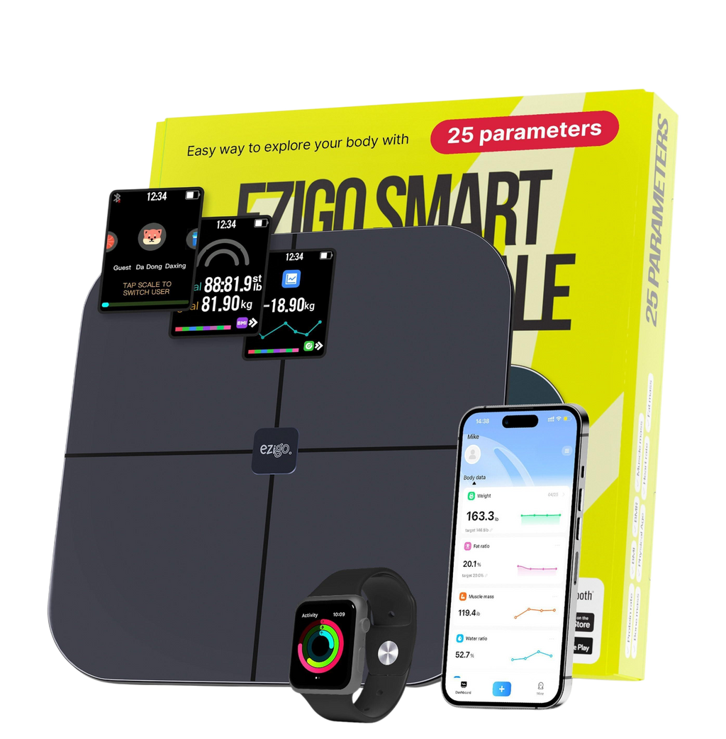 EziGo Smart Body Scale – 25 Health Metrics with Bluetooth ✅
