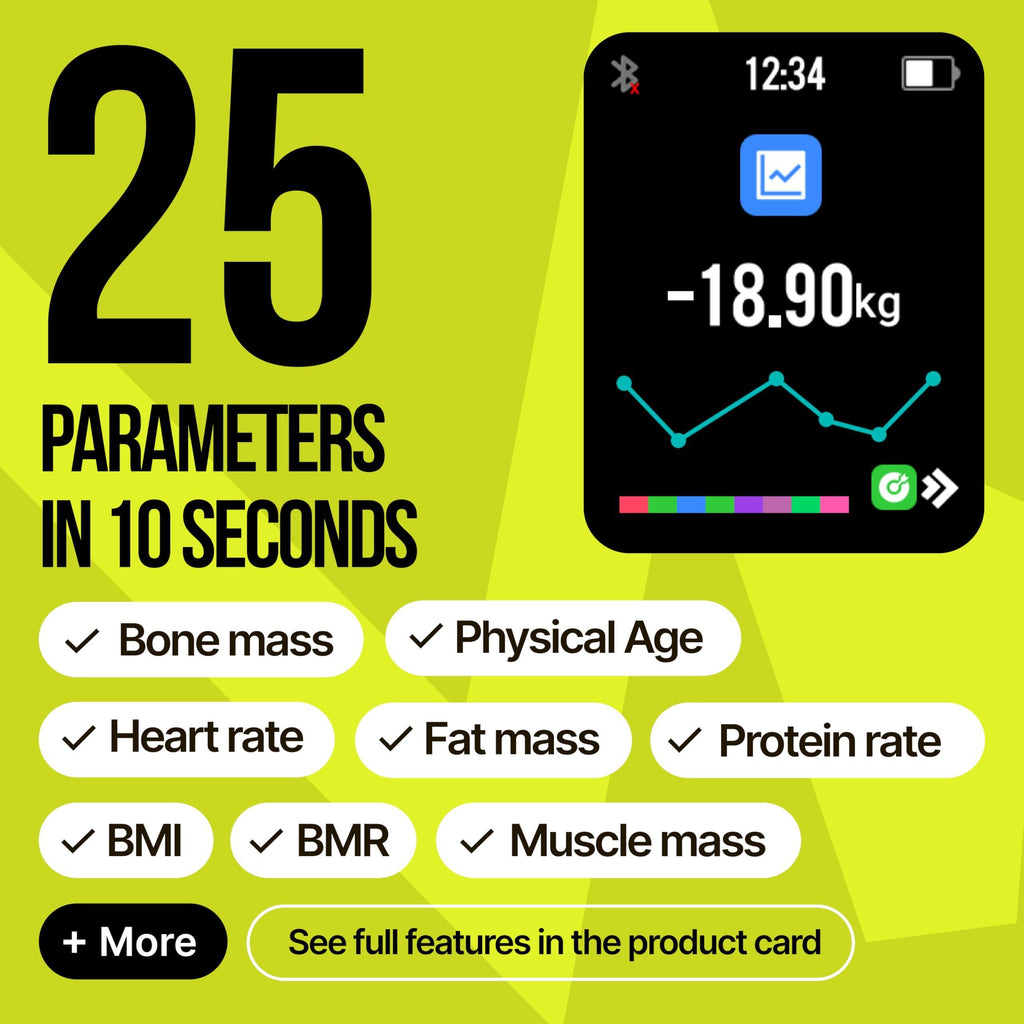 EziGo Smart Body Scale – 25 Health Metrics with Bluetooth ✅